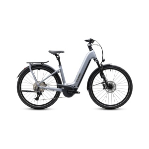 Bicicleta Electrica Cube Kathmandu, Hybrid EXC 800 Easy Entry, Slategrey Chrome 2027 - 28"