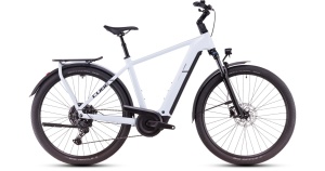 Bicicleta Electrica CUBE, KATHMANDU Hybrid ONE 600, PolarWhite BLACK 2025 - 28"