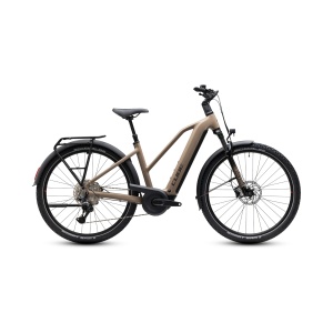 Bicicleta Electrica Cube Nuride Hybrid PRO 800, Trapeze, Cappuccino Black 2027 - 28"