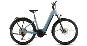 Bicicleta electrica Cube NURIDE HYBRID SLX 800 Easy Entry, Skylight ARUBABLUE, 2026, 46 cm