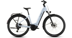 Bicicleta electrica Cube TOURING HYBRID ONE 600 Easy Entry, Glacier REFLEX, 2026 - 28"