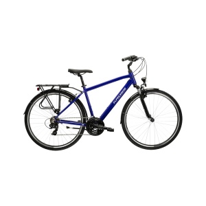 Bicicleta Kross Trans 1.0 navy blue / silver / glossy