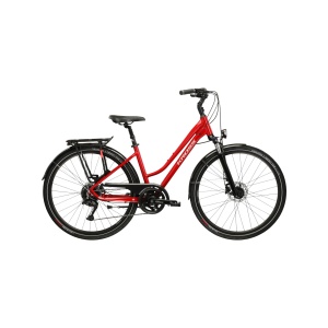 Bicicleta Kross Trans 5.0 red/silver glossy