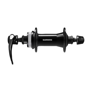 Butuc Fata Shimano HBQC400 100mm, 32 Gauri, Centerlock, Negru, QR