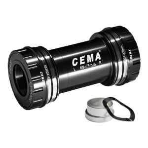 Butuc Pedalier CEMA BB30 Pentru SRAM DUB, Ceramic SG3, Acoperit Negru, 68/73 mm, Diametru Interior 42 mm