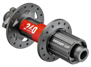 Butuc spate DT Swiss 240 EXP MTB disc brake 150/12 TA, 28 h., IS 6 -bolt, Shim.Light