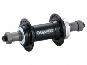 Butuc spate Quando A12R, alu, 36H, ax QR M10x135x145mm, pentru pinion pe filet, negru