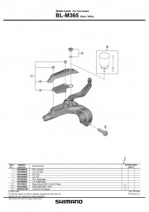 Capac rezervor Shimano BL-M365 stanga