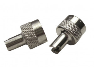 Capac ventil de metal antipraf pentru valva auto 2 bucati