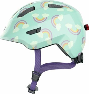 Casca Abus Smiley 3.0 Led Blue Rainbow