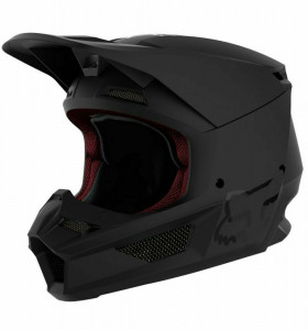 Casca Fox Youth V1 matte black helmet, ECE [Mt Blk]