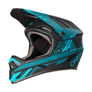 Casca O'NEAL Backflip Strike, Downhill, Full Face Cu Fidlock Si Ventilatie Optimizata, Negru/Teal