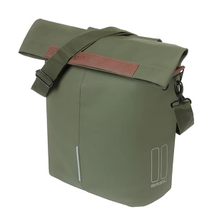 City Geanta Shopper Basil MIK Hooks Verde, 14-16 L, MIK Hooks