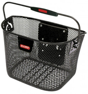 Cos bicicleta fata Klickfix Mini 29x20x19 cm black close meshed