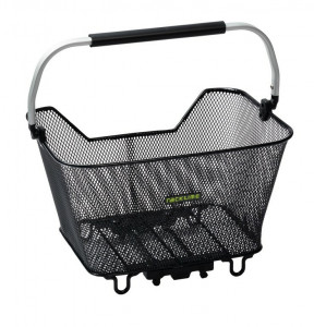 Cos bicicleta Racktime Baskit Deluxe 23l 43x31x24.5cm, black ,incl. SnapIt adapter