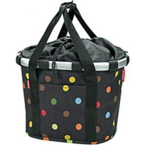 Cos spate cu buline multicolore, 35X28X26 cm