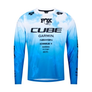 Cube MTB X Actionteam L/S Blue/White