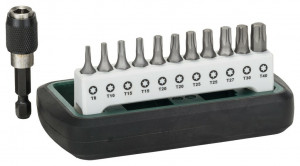 DIY 12-pc compact bit set BOSCH 11x Torx, 1 magnet mount