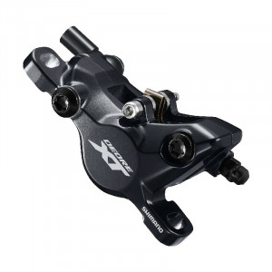 Etrier frana pe disc Shimano Deore XT BR-M8100 hidraulic post mount placute metal j04c cu aripioare de racire