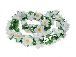 flower garland Basil white, length approx. 130cm