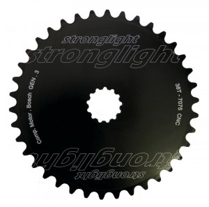 Foaie angrenaj eBike Stronglight BoschGen3 42T, negru, full design, montare directa