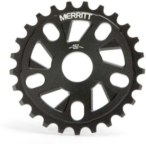 Foaie BMX Merritt Ackerman, 25T, aluminiu CNC, adaptoare 19/22 mm