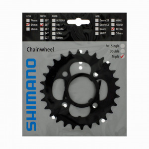 Foaie Shimano FC-M361 28T neagra cu protectie
