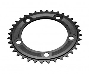 Foi angrenaj BMX Truvativ 36T 110 aluminiu 4mm neagra