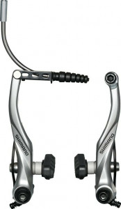 Frana V-brake Shimano BR-T4000 RW, Incl. cable guide, argintiu