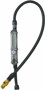 Furtun de înlocuire cu ABS Flip, Lezyne, pentru pompa Micro Floor Drive, 600 mm, negru-auriu lucios