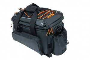 Geanta Basil Miles XL, 9-36 l, negru/portocaliu