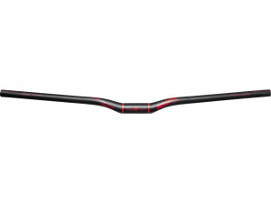 Ghidon REVERSE HANDLEBAR Seismic 810 Carbon 31,8mm/25mm negru mat - rosu