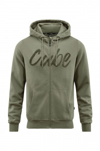 Hanorac Cube Organic Zip Hoodie Olive