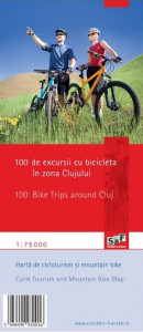 Harta cicloturistica 100 de excursii cu bicicleta in zona Clujului