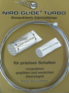 Interior derail.cable-high quality steel 3000 mm lg.,1,1 mm ?, single packed