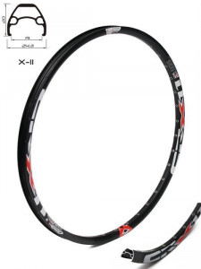 Janta Crosser X11 27.5'' 36H negru - capsata