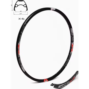 Janta CROSSER X6 28'' 36H - Black | Capsata