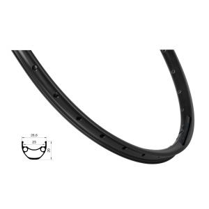 Janta Force Xc Disc 584x23, 36h, Negru