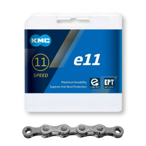 Lant KMC E11 EPT 11 Viteze 136 zale E-bike, Argintiu