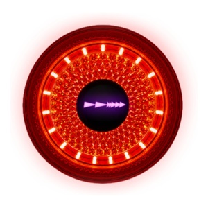 Lumina Dynamic Red Lyte 100 Rear Light 100 Lumen, USB-C, 420 mAh incl.Aero-mount, Silicon-Strap