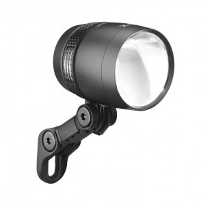 Lumina fata B&M LED IQ-X E negru anodised pentru E-Bike 6-60V DC