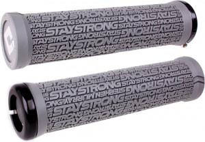 Mansoane ODI Griffe Stay Strong v2.1 gri, 135mm lock-on negru