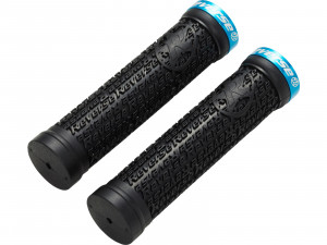 Mansoane REVERSE Griff Stamp Single Lock-On 30mm x 135mm black-sky blue