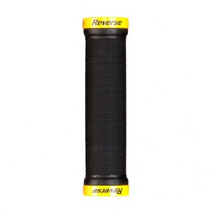 Mansoane Reverse Lock-On 29mm negru/galben