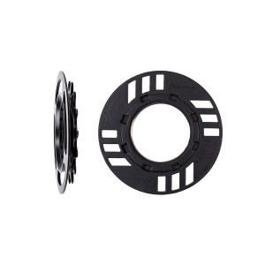 MIRANDA chainguard-set for e-bike incl. chainring 15 teeth, offset 3 mm, for GEN2, black (PU = 1 set)