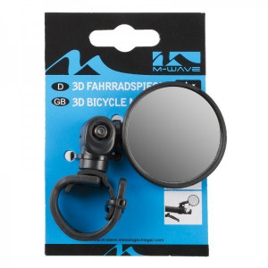 Oglinda bicicleta M-Wave 'Spy Mini Short' ajustabila diametru 46mm