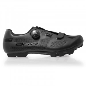Pantofi ciclism BRN XC MTB negru/rosu