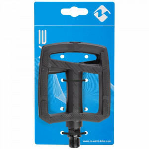 Pedale Plastic M-WAVE STEADY FLAT 2 EPB Negru