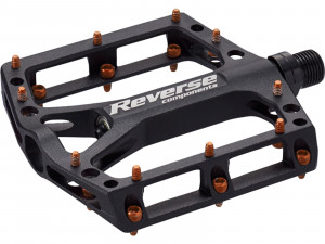 Pedale REVERSE Black ONE negru-portocaliu
