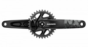 Pedalier CWS Sram NX Eagle DUB B148 165mm W/O DUB BEAR.,DM.32T.11/12S.BLK,X-SYNC2